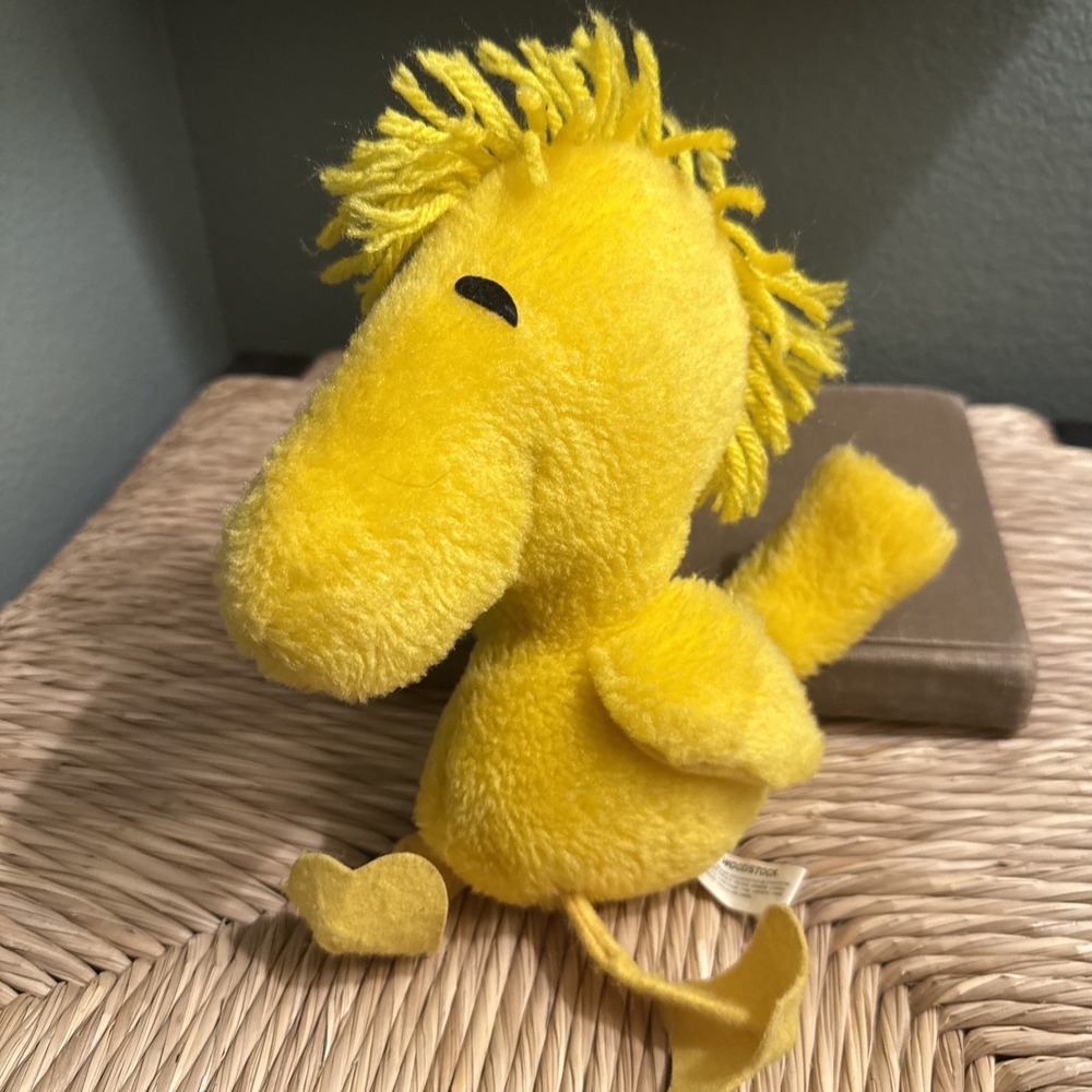 Vintage Knickerbocker Woodstock Plush Peanuts Stuffed Animal Charlie Brown Bird